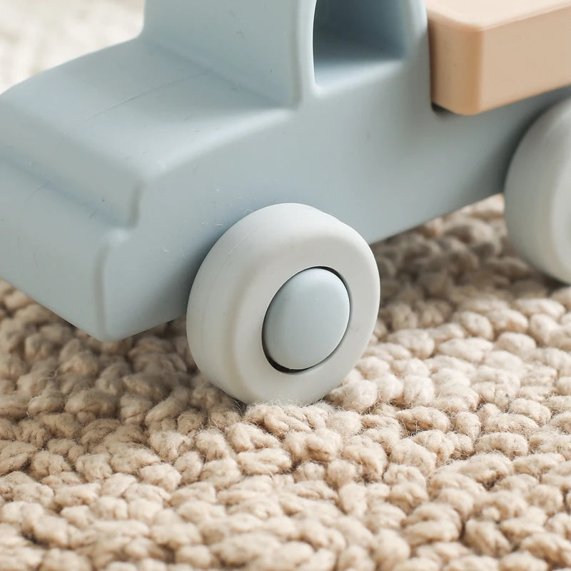 Carrinho de Brinquedo de Silicone Para Bebês e Crianças