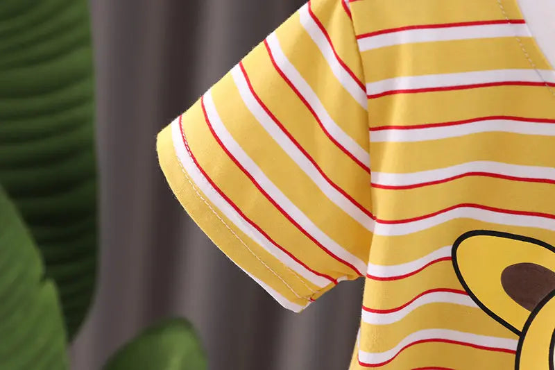 Conjunto girafa camiseta e bermuda 2 peças