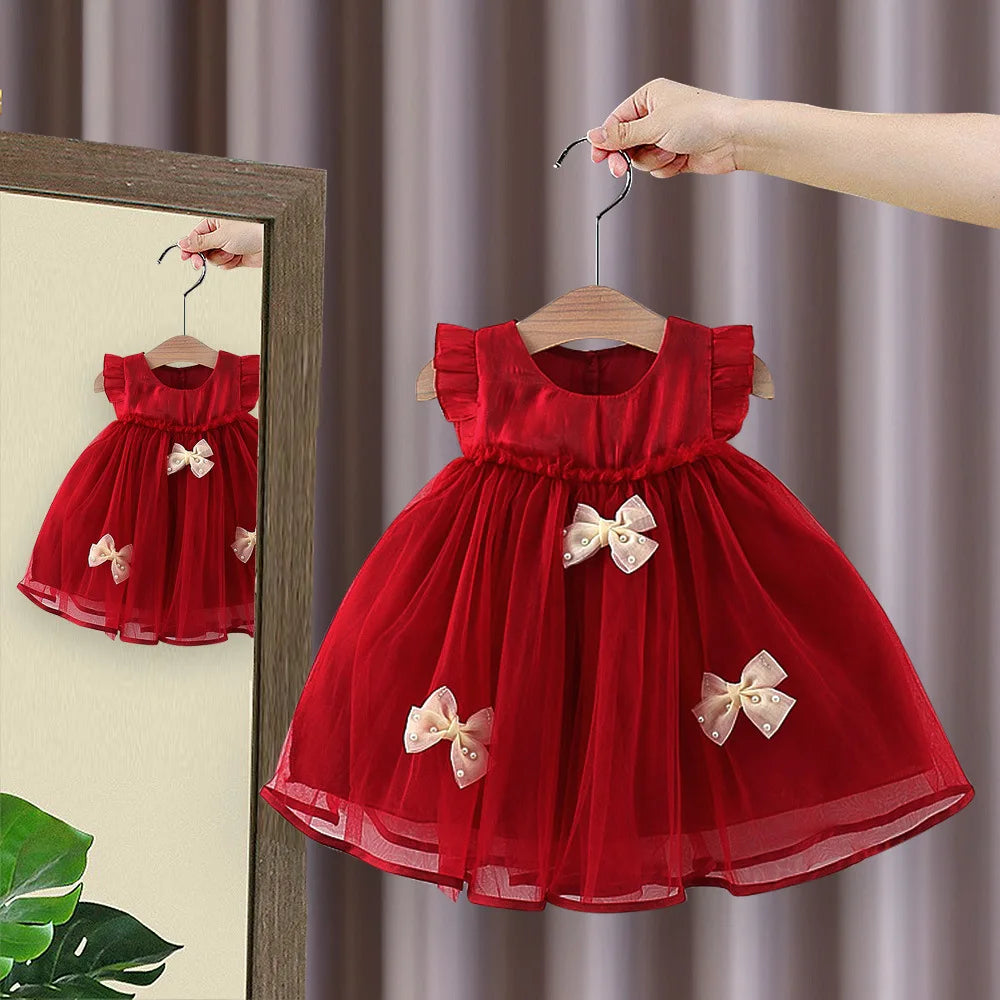 Vestido Infantil Princesa Manga Voadora - Verão Encantado