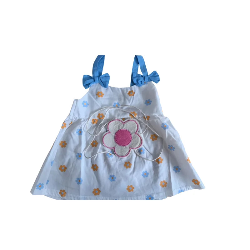 Vestido Floral de Algodão 2 Peças para Bebês