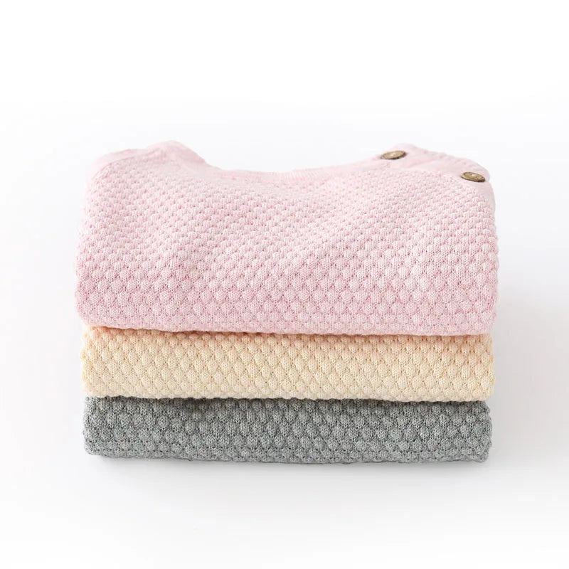 Conjunto em Tricô – Blusa e Calça de Algodão Meia Estação