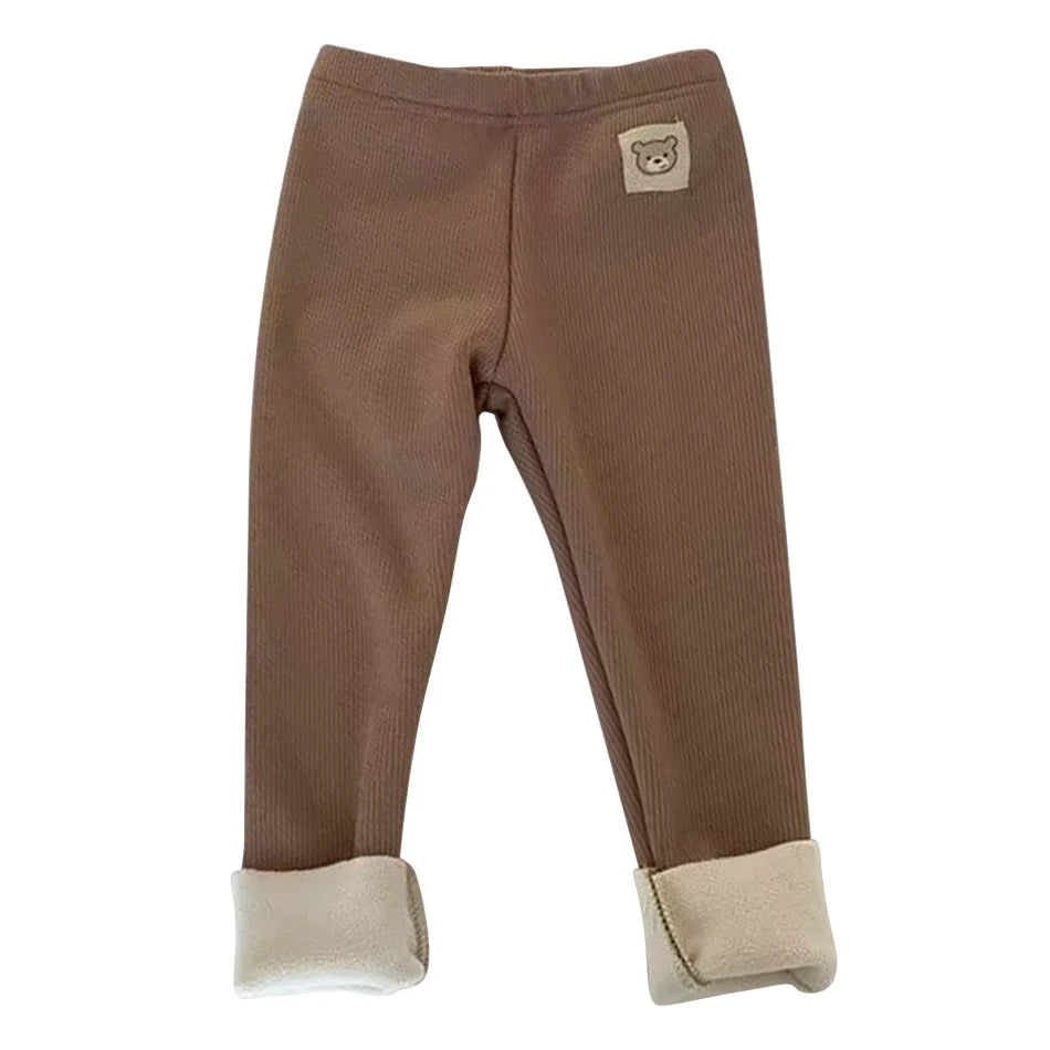 Calça Legging Infantil Quente para Outono e Inverno - Unissex