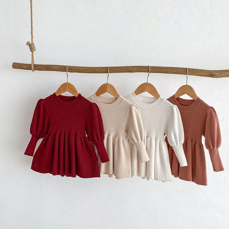 Vestido cores sólidas confortável