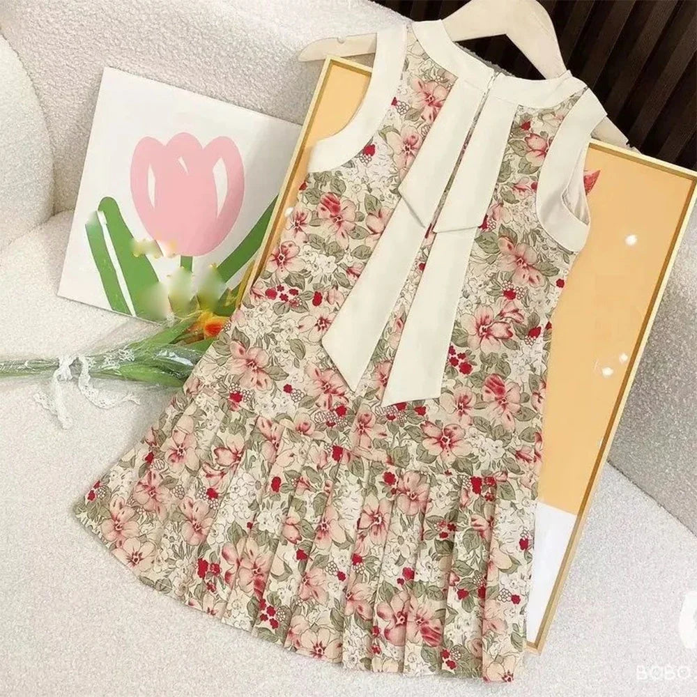 Vestido Princesa Xadrez Rosa Lolita Infantil