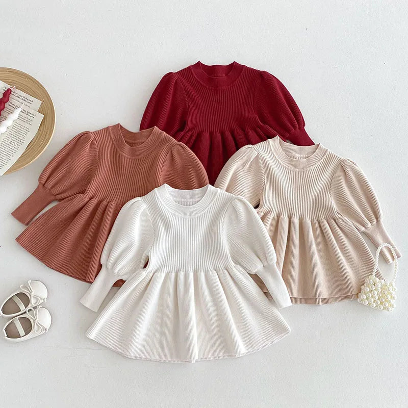 Vestido cores sólidas confortável