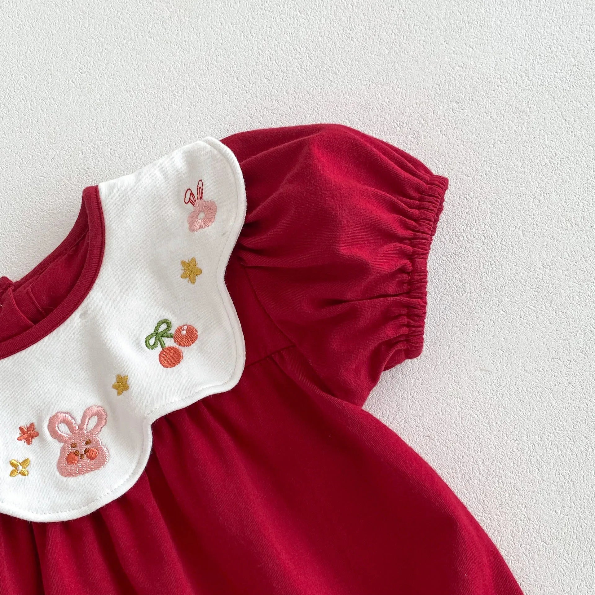 Body bebê menina manga curta