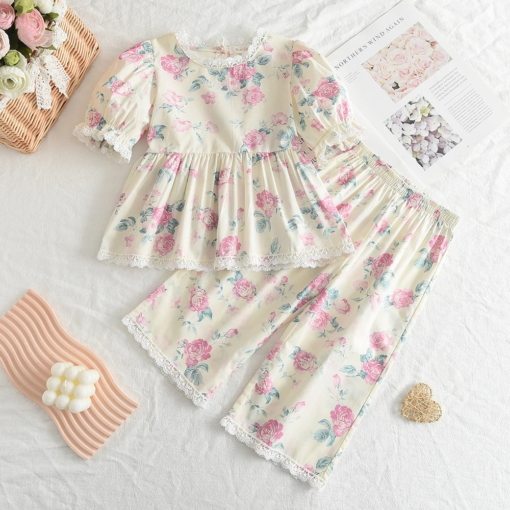 Conjunto Infantil Verão Estampado - Colete e Calças