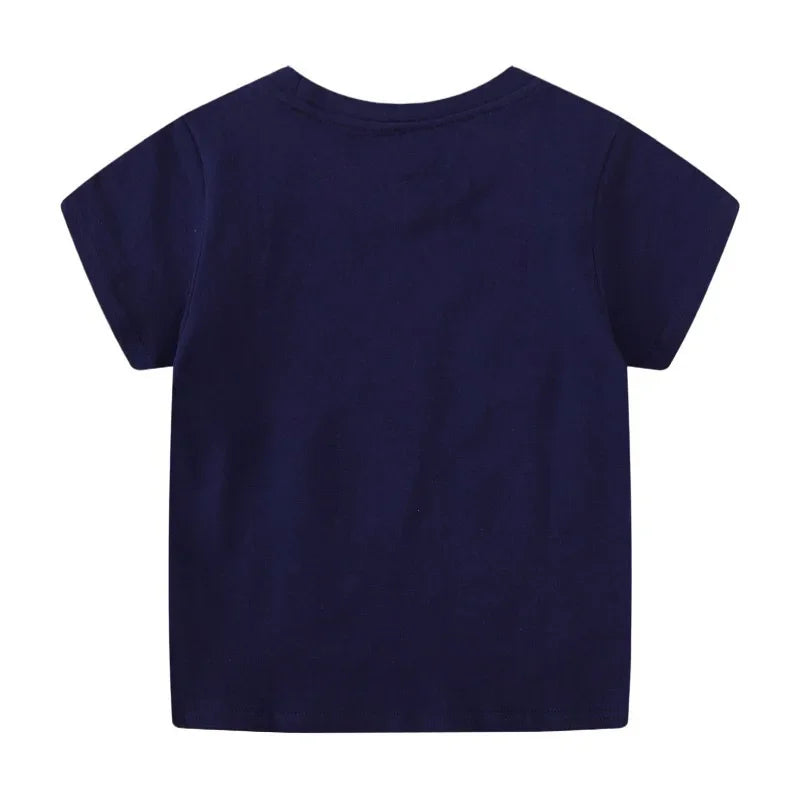 Camiseta Infantil Dinossauro e Tubarão - Moda Verão