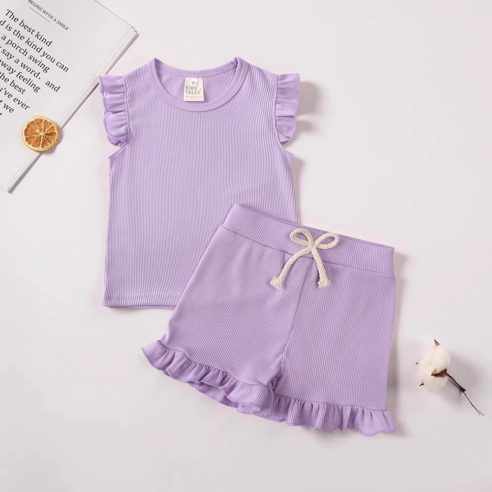 Conjunto Infantil Meninas com Babados