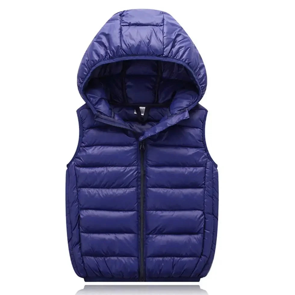 Colete Infantil com Capuz para Inverno