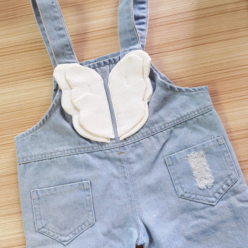 Macacão Infantil Jeans Unissex com Estampa Divertida