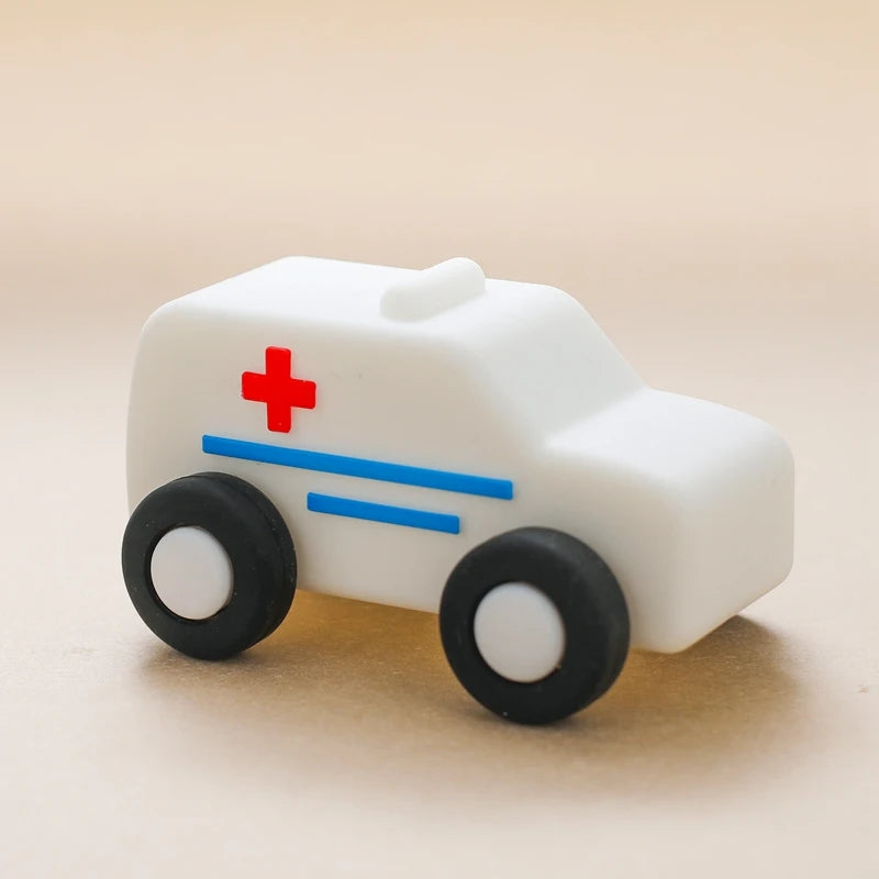 Carrinho de Brinquedo de Silicone Para Bebês e Crianças