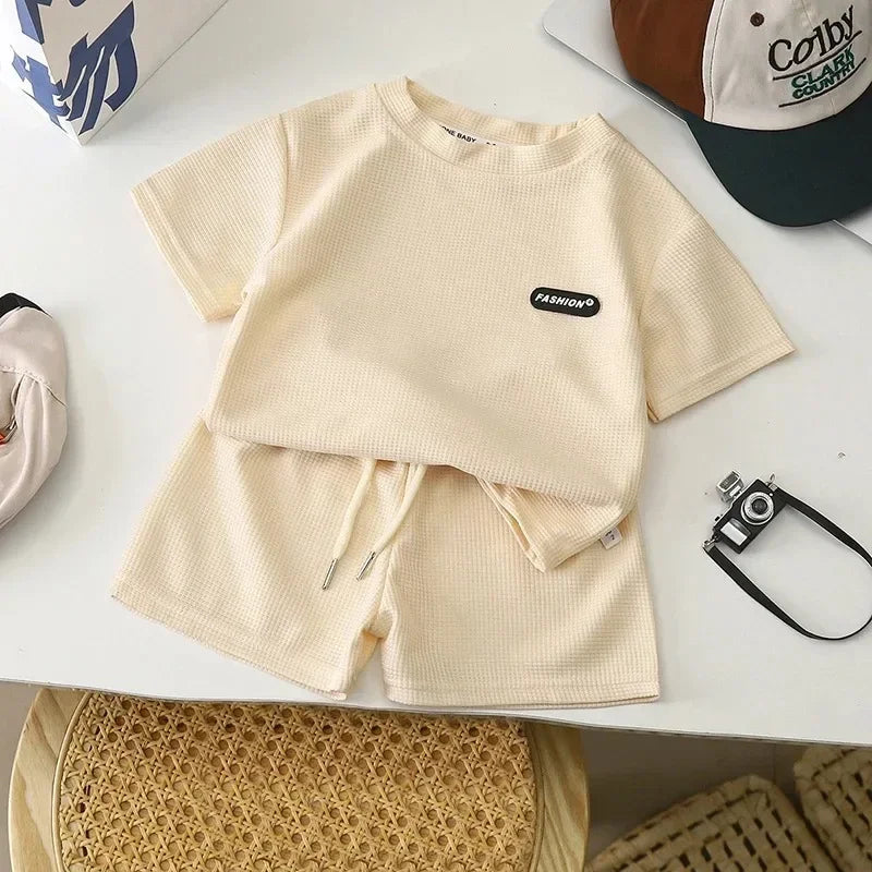 Conjunto Infantil Verão Algodão - Camiseta e Shorts