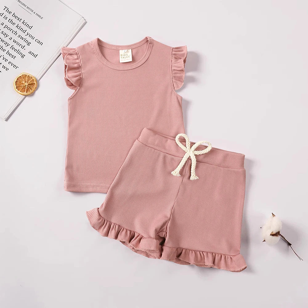 Conjunto Infantil Meninas com Babados