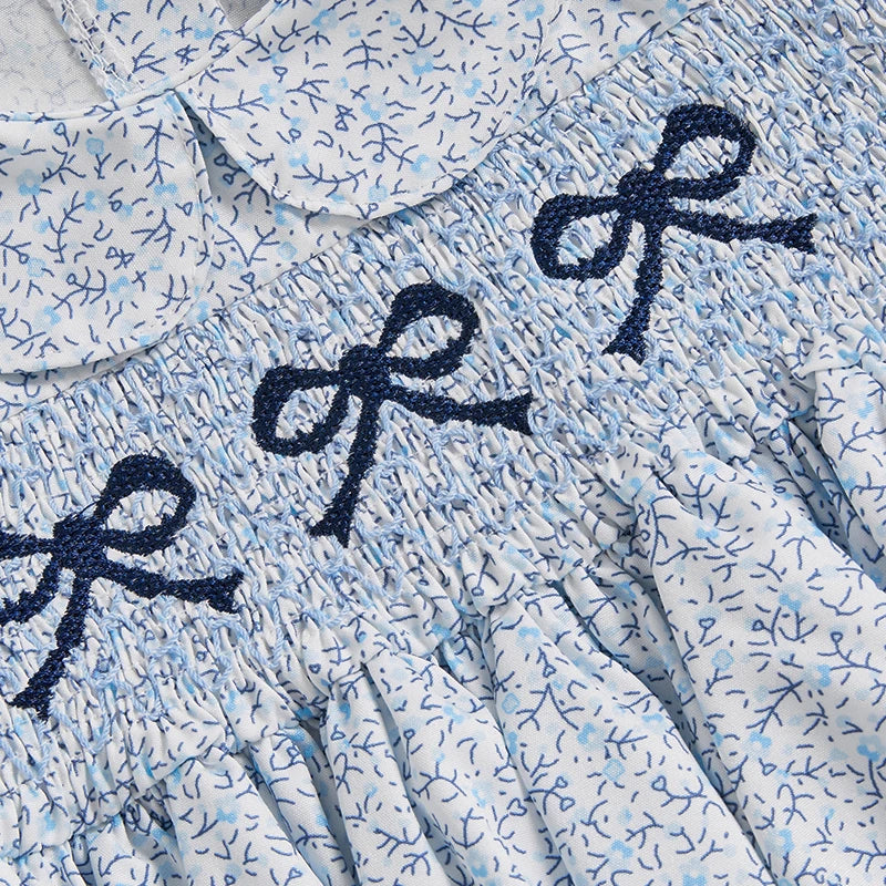 Macacão Bebê Menina - Estampa Floral com Gola Boneca e Saia Tule