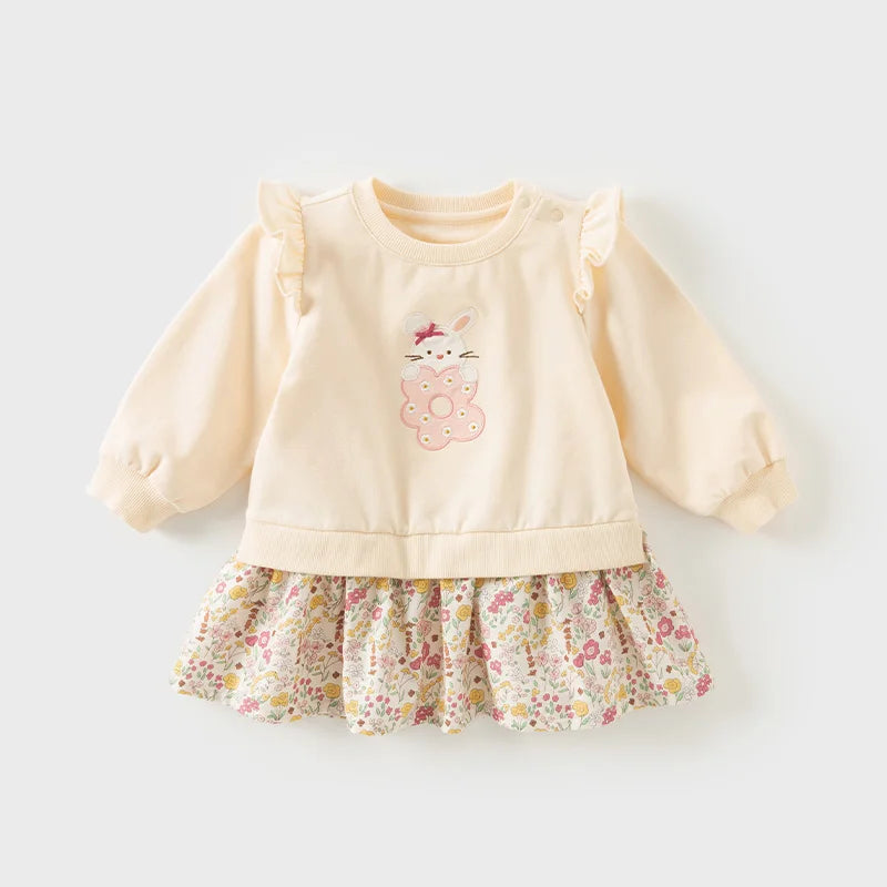 Moletom e vestido 2 em 1 Floral