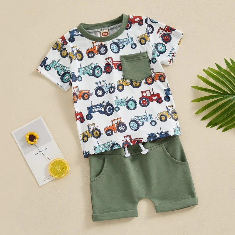 Conjunto Roupa Infantil Meninos Agro Tratores