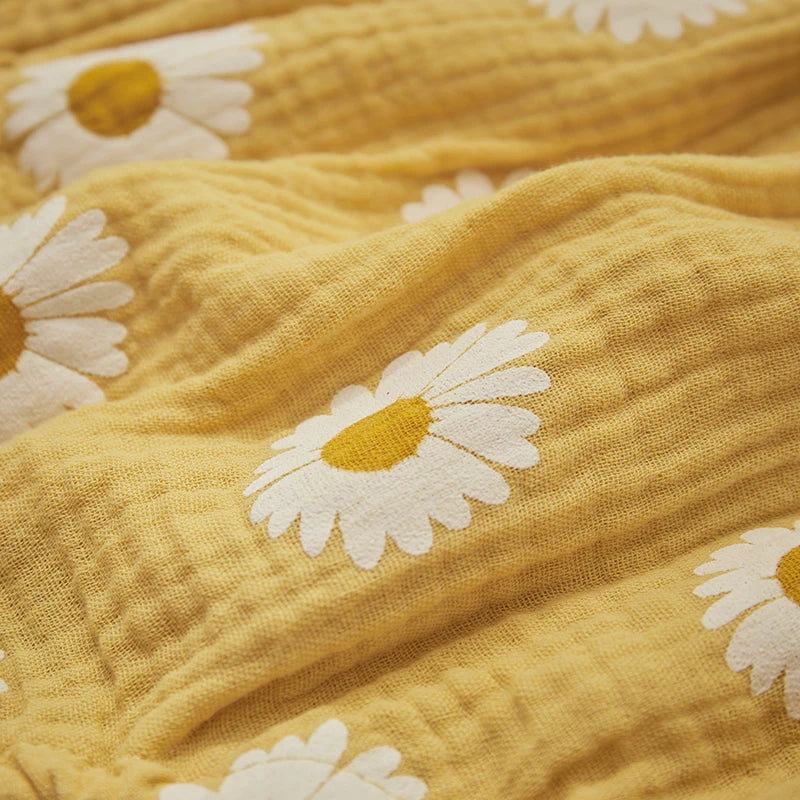 Body Bebê Menina - Estampa Margarida com Faixa de Cabelo