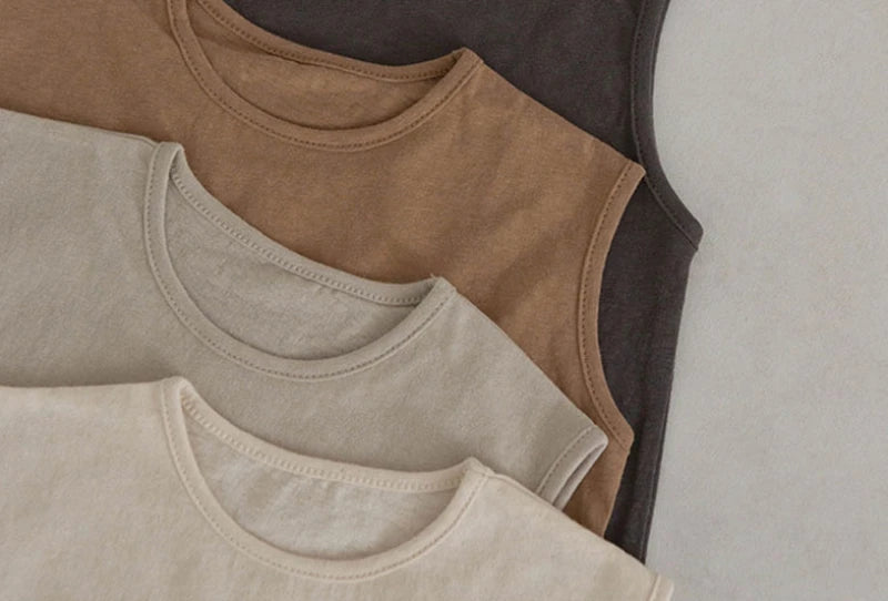 Conjunto Soft Verão Para Bebês Sem Mangas