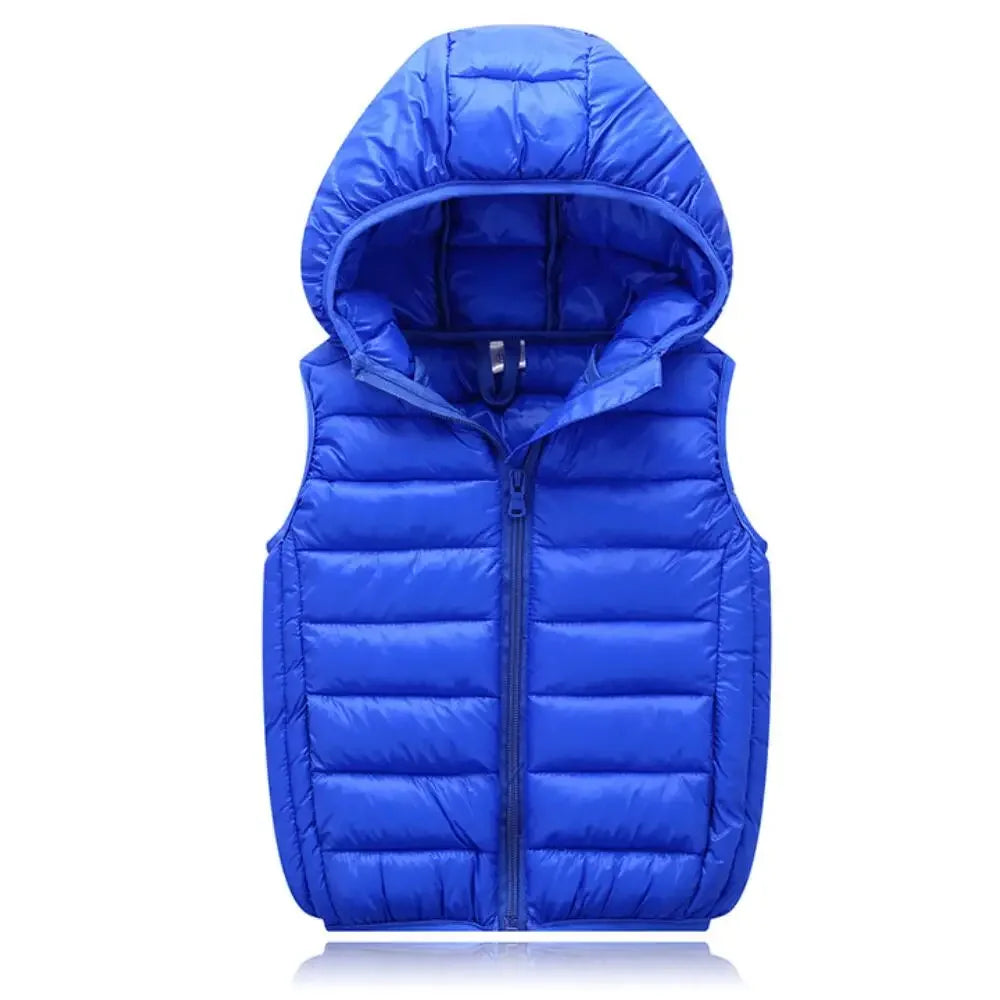 Colete Infantil com Capuz para Inverno