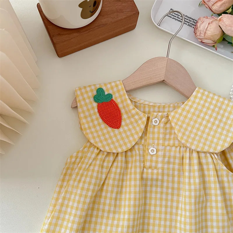 Conjunto Infantil Xadrez com Bordado