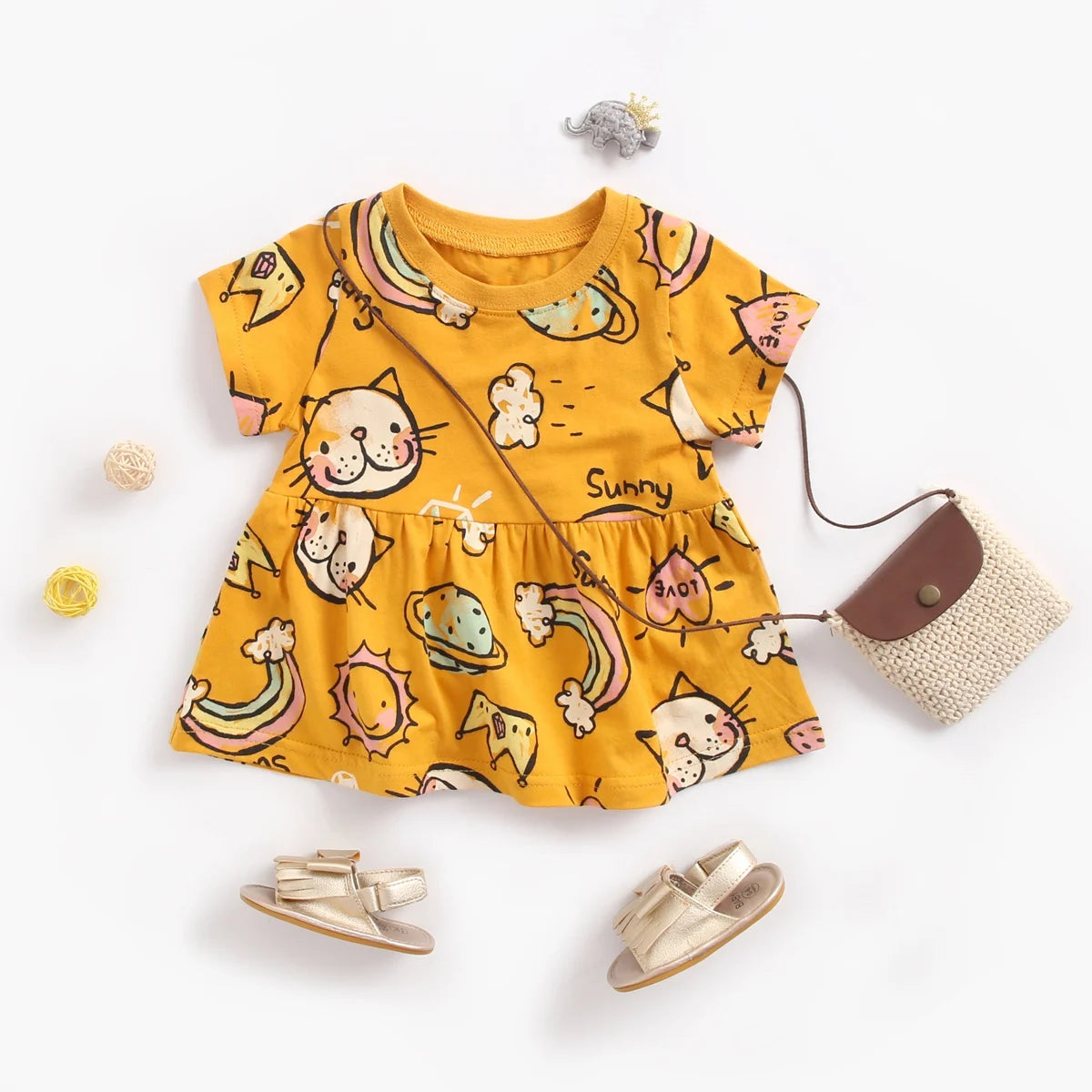Vestidos Estampados 6 meses a 3 anos