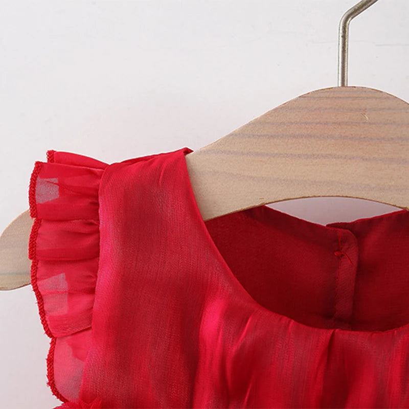 Vestido Infantil Princesa Manga Voadora - Verão Encantado
