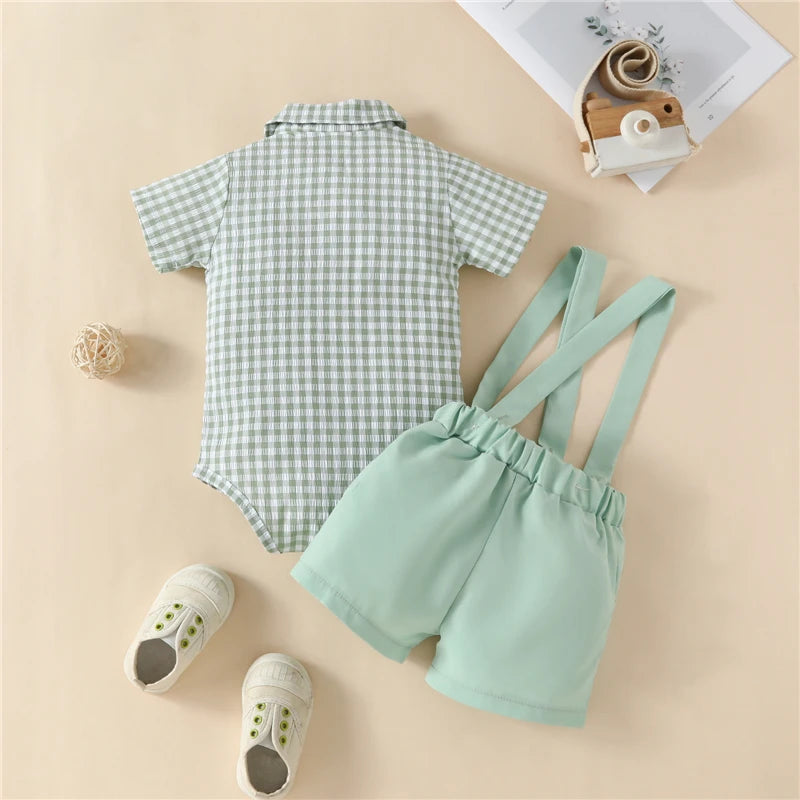 Conjunto Meninos Gentleman com Suspensórios