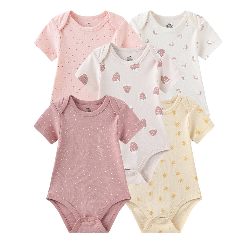 Kit com 5 peças Body Menino Menina
