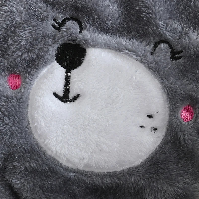 Macacão Peluciado para Bebê – Quentinho com Estampa Fofa