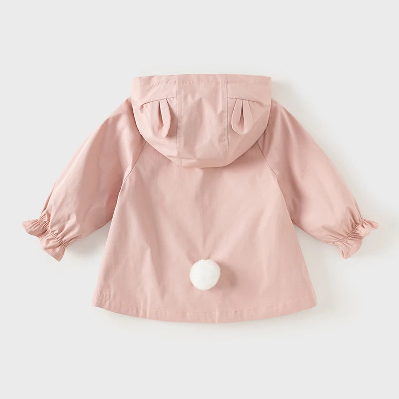 Trench Coat Infantil - Casaco com Capuz e Botões para Meia-Estação