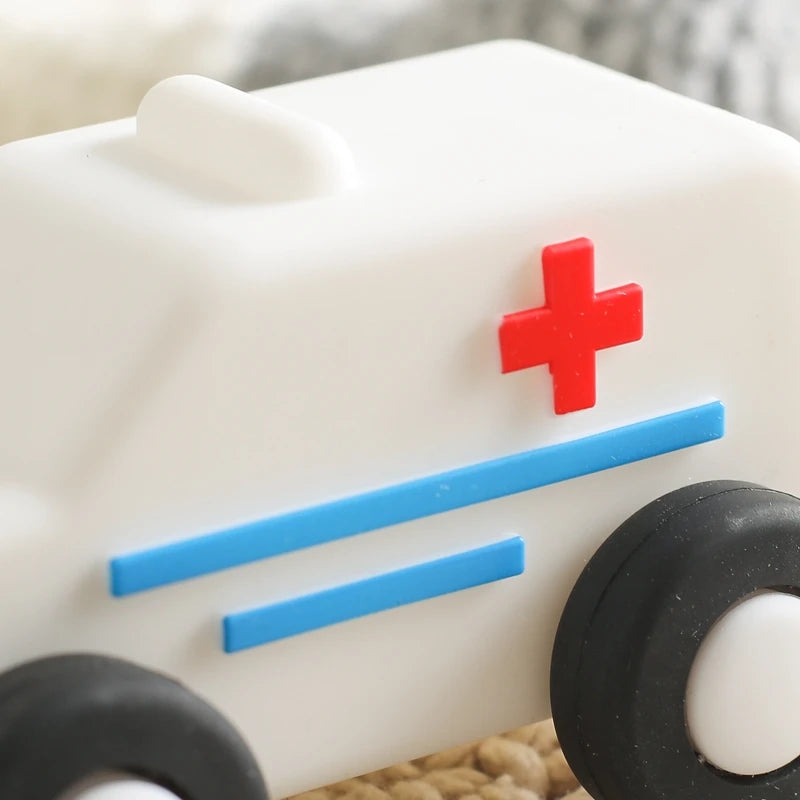 Carrinho de Brinquedo de Silicone Para Bebês e Crianças