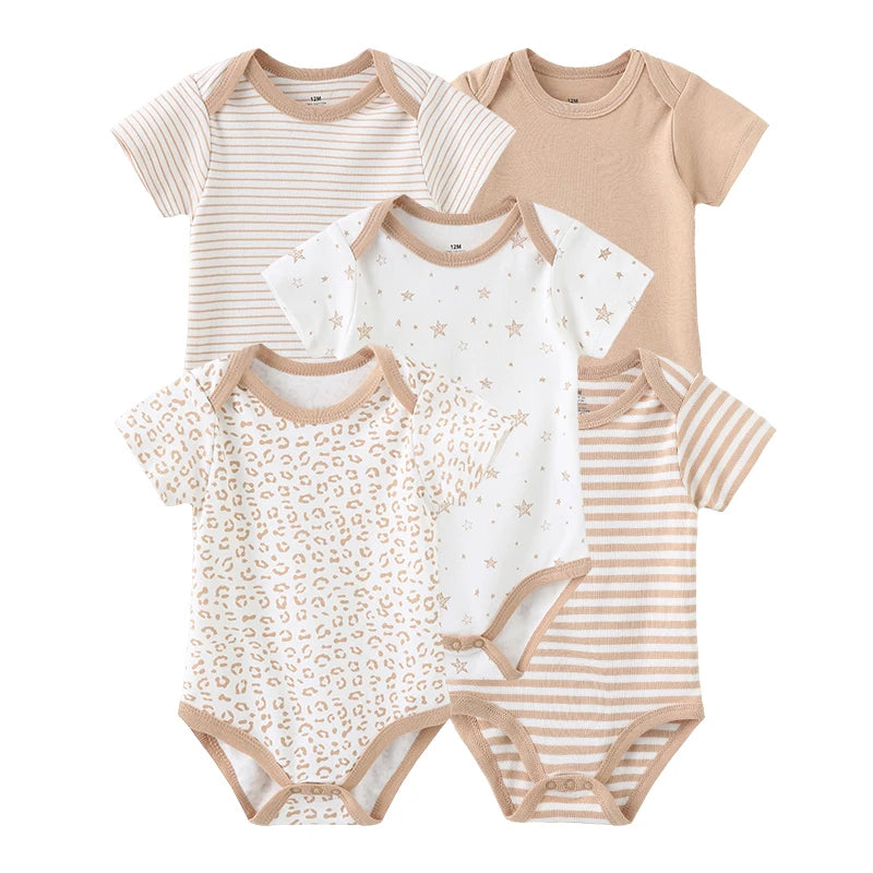 Kit com 5 peças Body Menino Menina