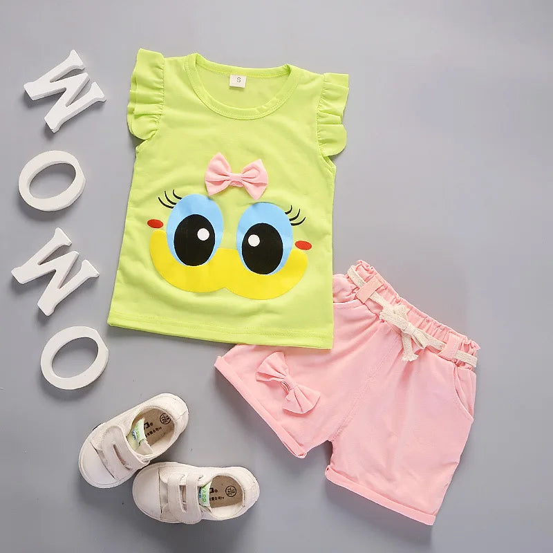 Conjunto Infantil de Colete e Shorts - Moda Verão