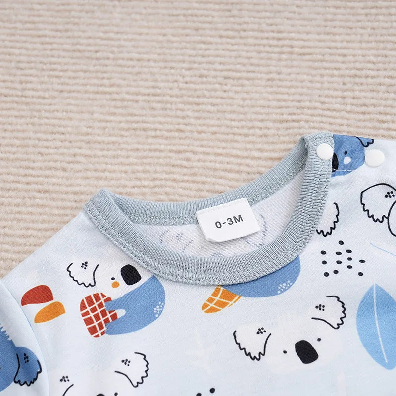 Conjunto Bebê Recém-Nascido - Camiseta e Calça Estampa de Coala