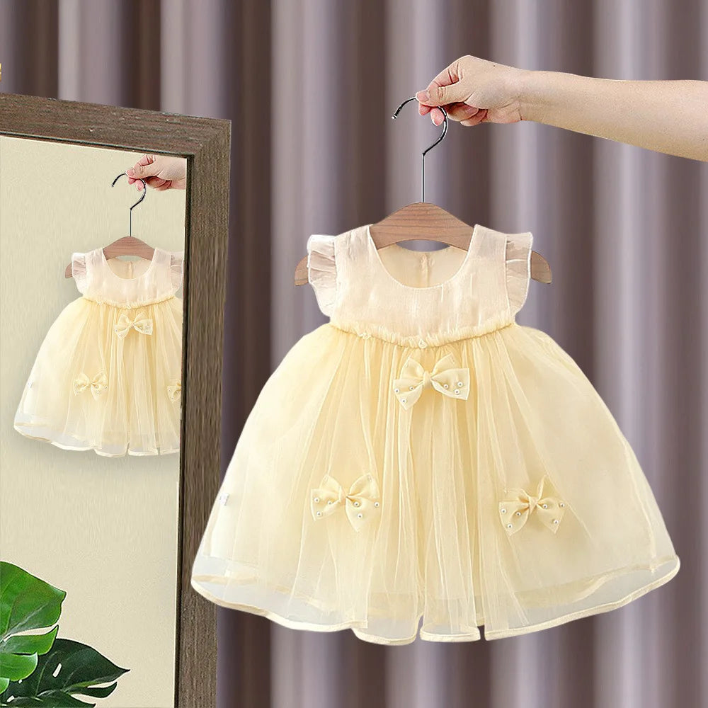 Vestido Infantil Princesa Manga Voadora - Verão Encantado