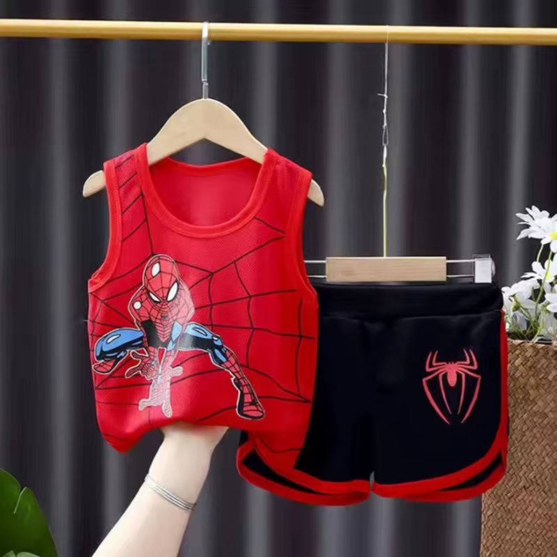 Conjunto Infantil Homem-Aranha: Camiseta e Shorts