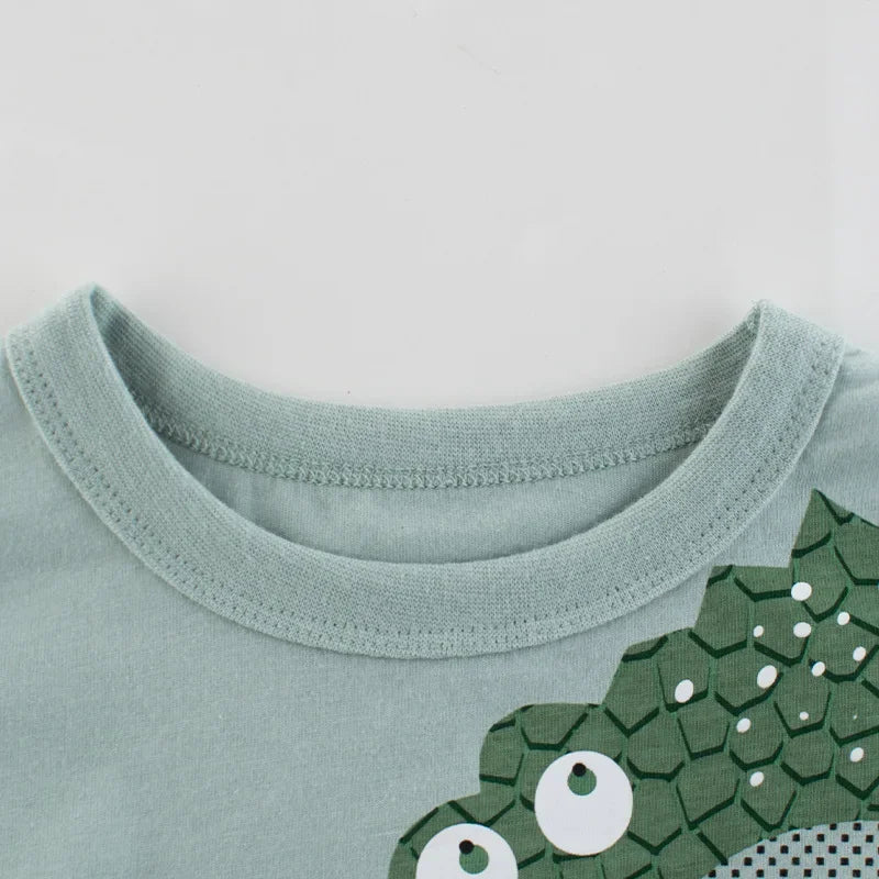 Camiseta Infantil 3D Desenhos Animados Verão