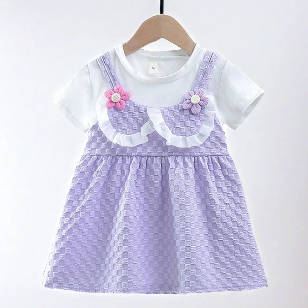 Vestido de Princesa Floral para Bebê - Verão e Festas