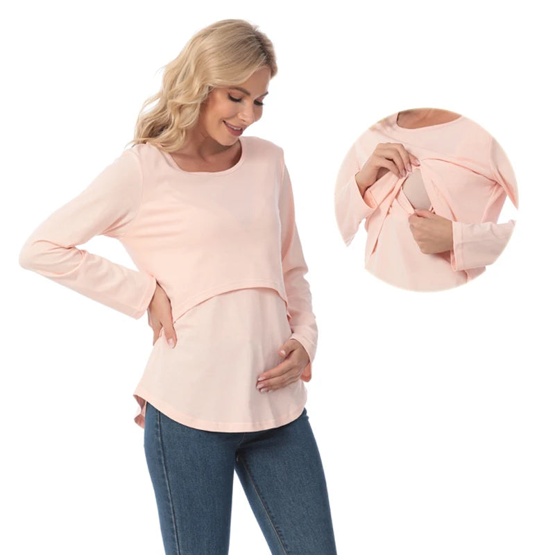 Blusa Manga Longa para Gestantes e Lactantes