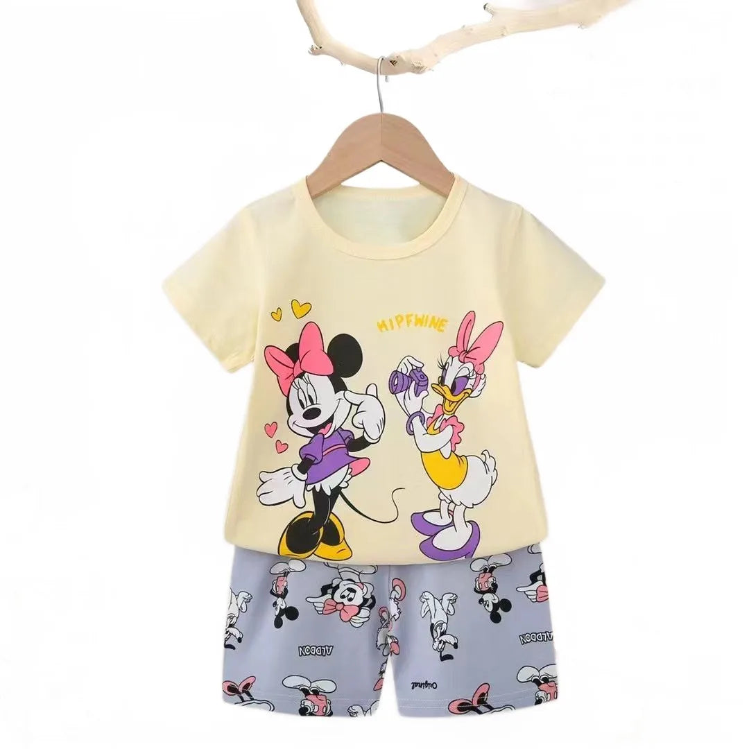 Conjunto Infantil Minnie - Verão, Algodão