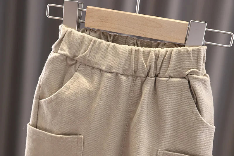 Conjunto Infantil Masculino 3 Peças - Camisa Xadrez + Colete + Calça para Primavera e Outono