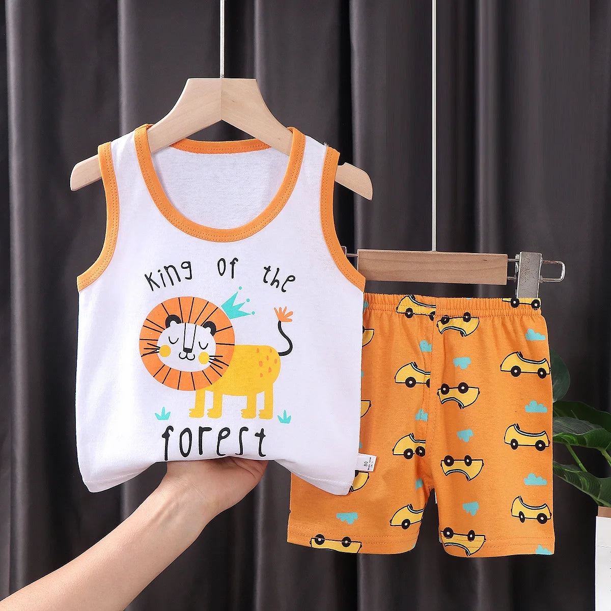 Conjunto Infantil de Algodão - Camiseta e Shorts Verão