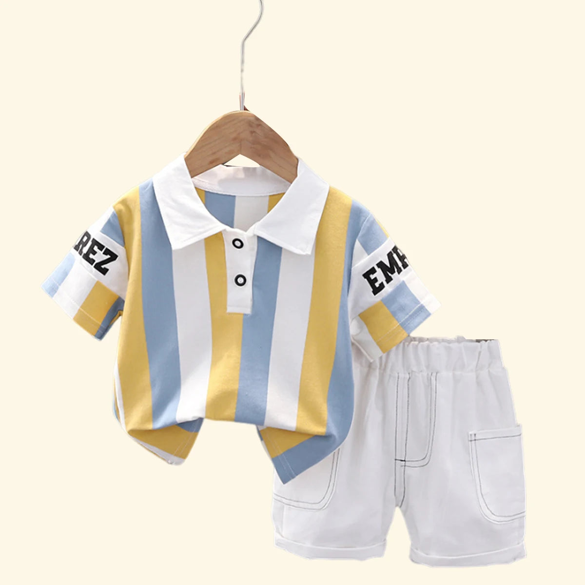 Conjunto Infantil Verão Algodão Camiseta e Shorts