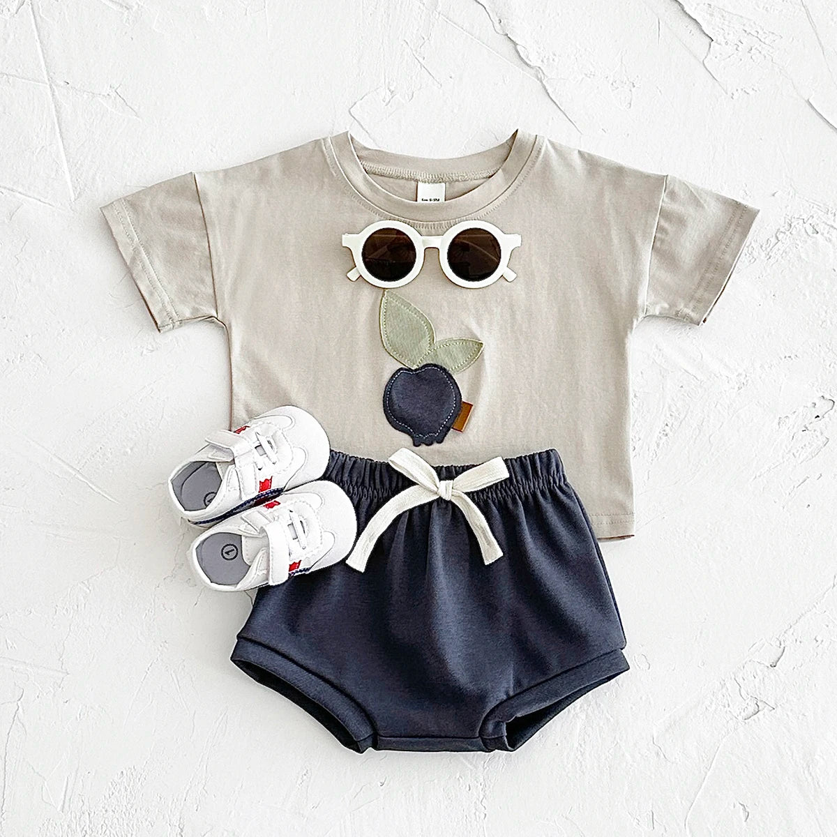 Conjunto Infantil Frutas - Camiseta e Shorts Unissex