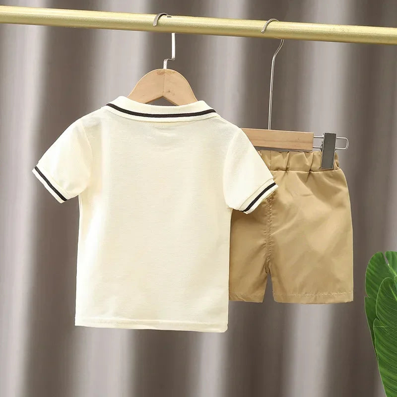 Conjunto Infantil Verão Algodão Camiseta e Shorts