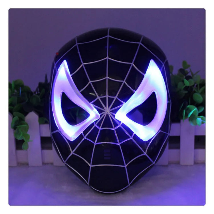 Máscara Iluminada do Homem-Aranha - Diversão para Crianças e Adultos