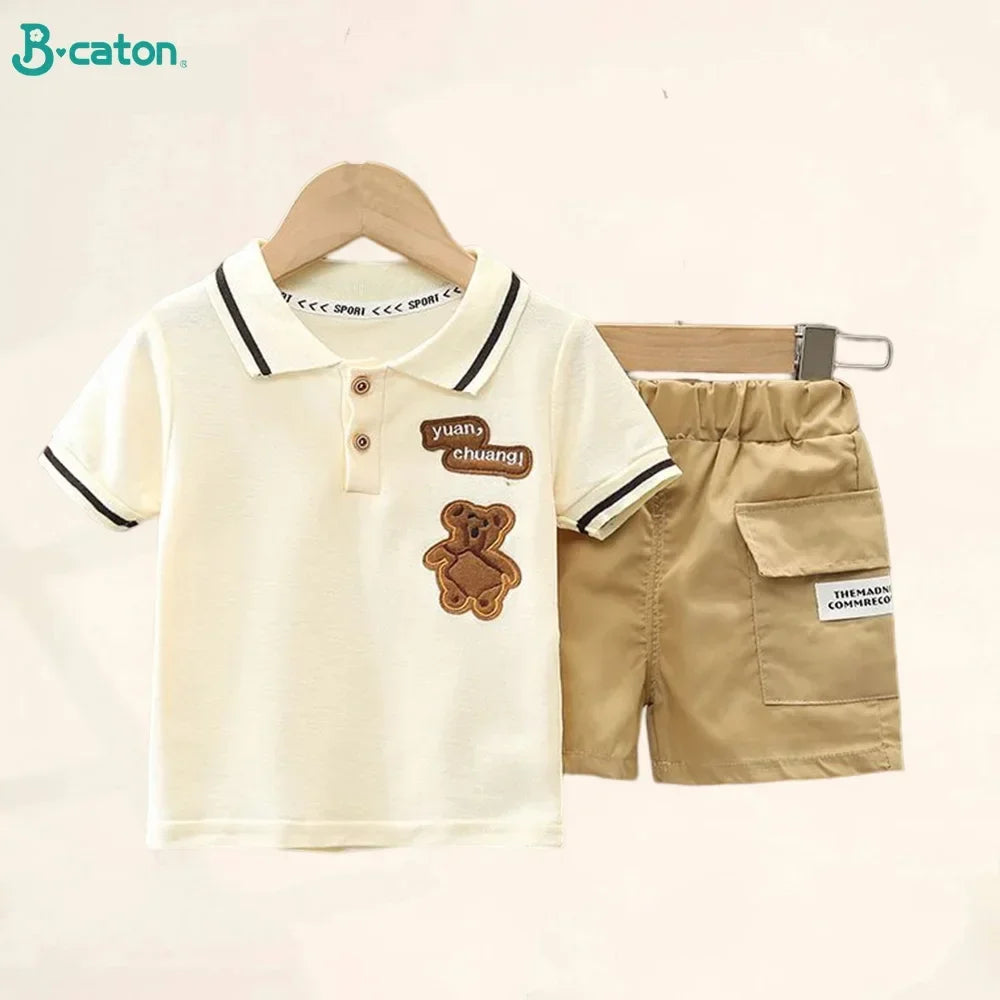 Conjunto Infantil Verão Algodão Camiseta e Shorts