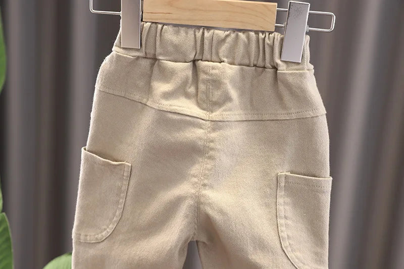 Conjunto Infantil Masculino 3 Peças - Camisa Xadrez + Colete + Calça para Primavera e Outono