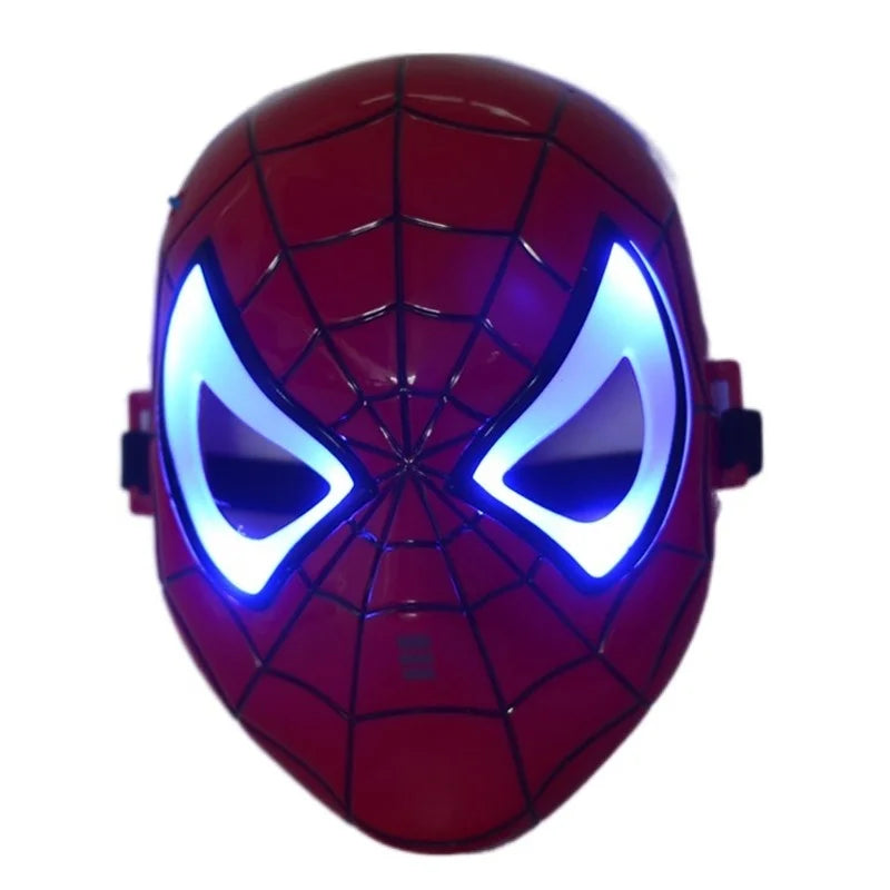 Máscara Iluminada do Homem-Aranha - Diversão para Crianças e Adultos